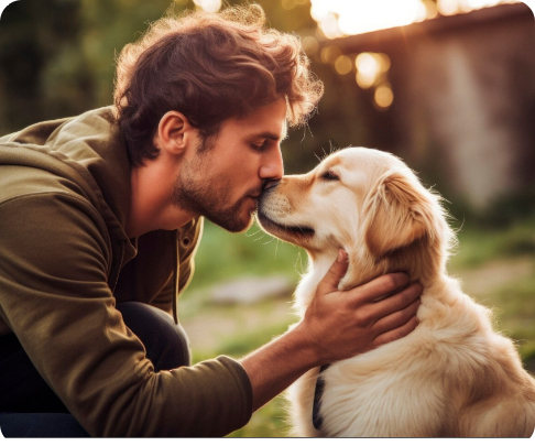 애완동물 애정 AI 키스