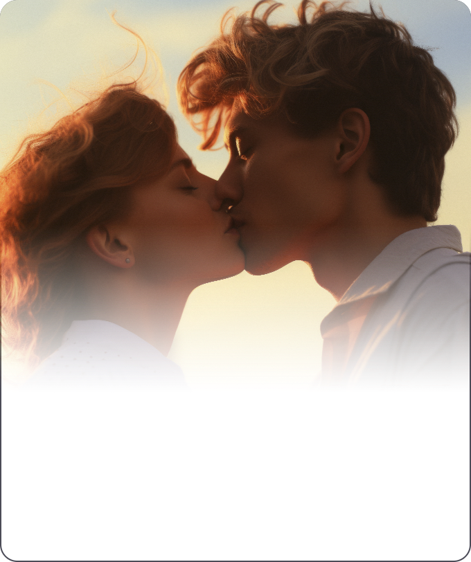 현실적인 AI 커플 키스